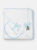 Baby 3-Piece Bath Set – Hooded Towel, Bib & Dummy Clip