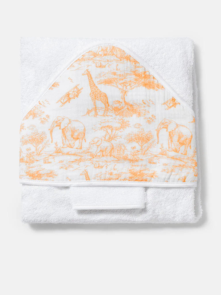 Safari Style Baby Towel — Orange