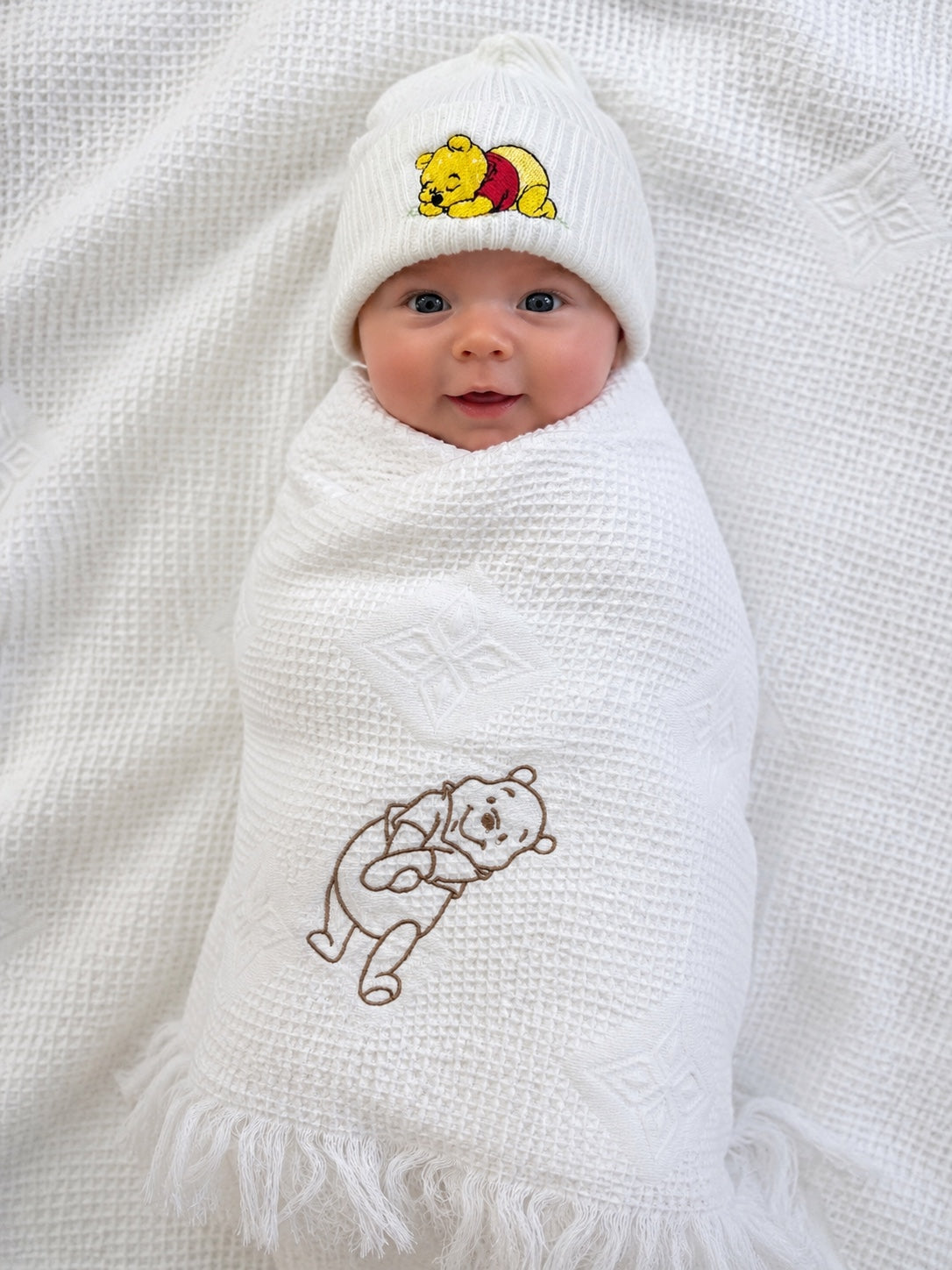 Winnie the Pooh Baby Shawl