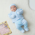Baby 4-Piece Gift Box Set — Cardigan, Hat, Mittens & Trousers