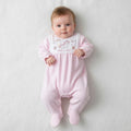 Velour Unicorn Sleepsuit – Baby Girl