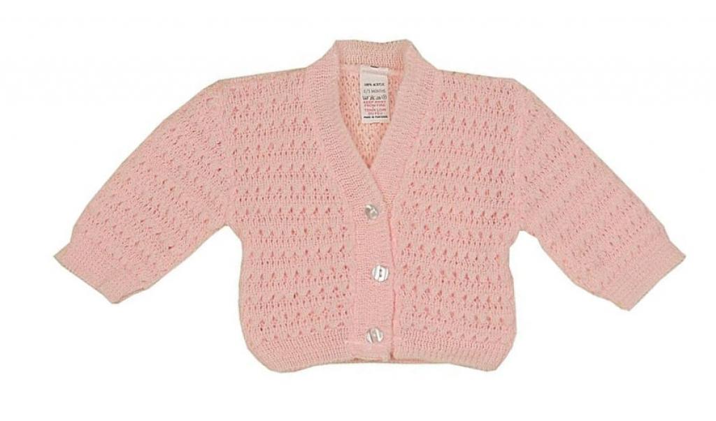 Baby Girls Pink Knitted Cardigan