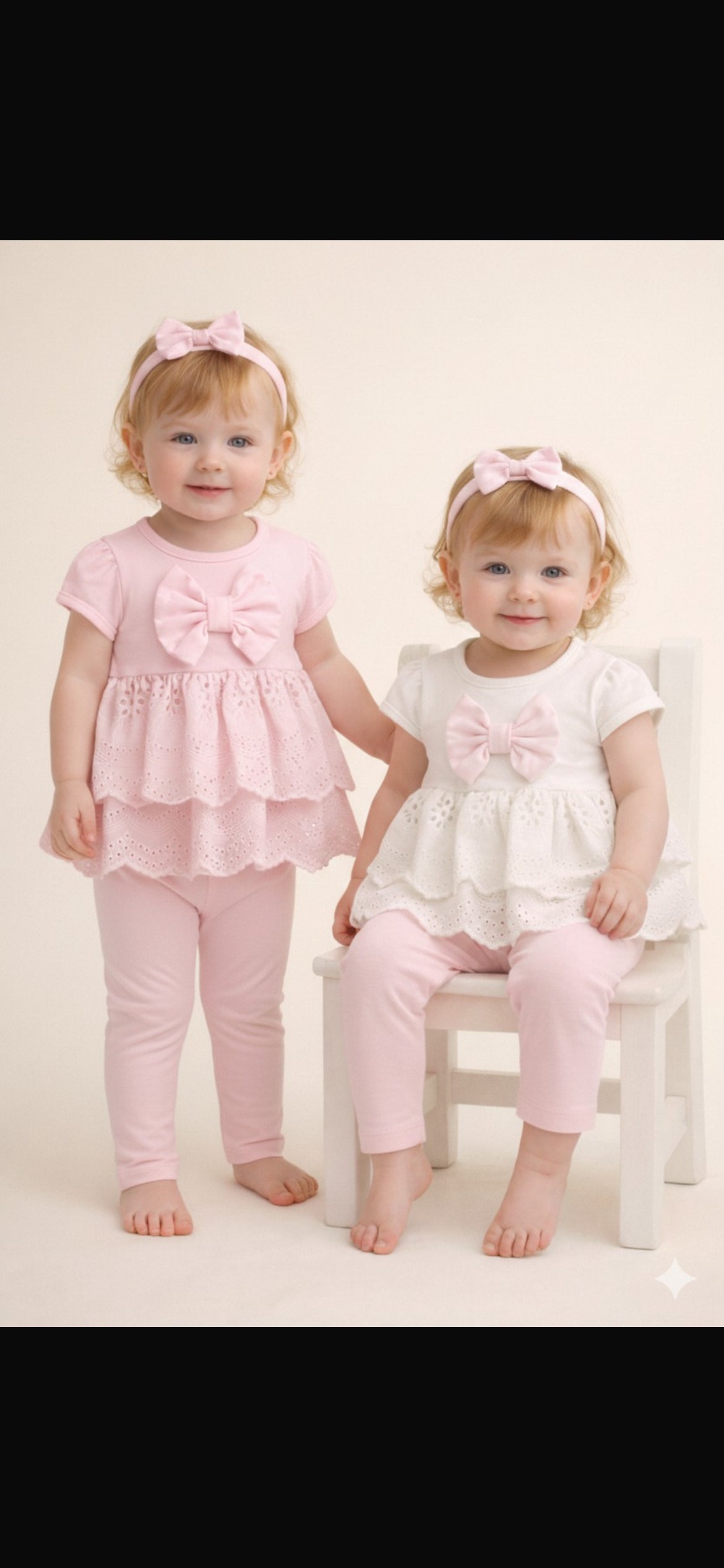Visara Bow Detail Leggings & Top Set