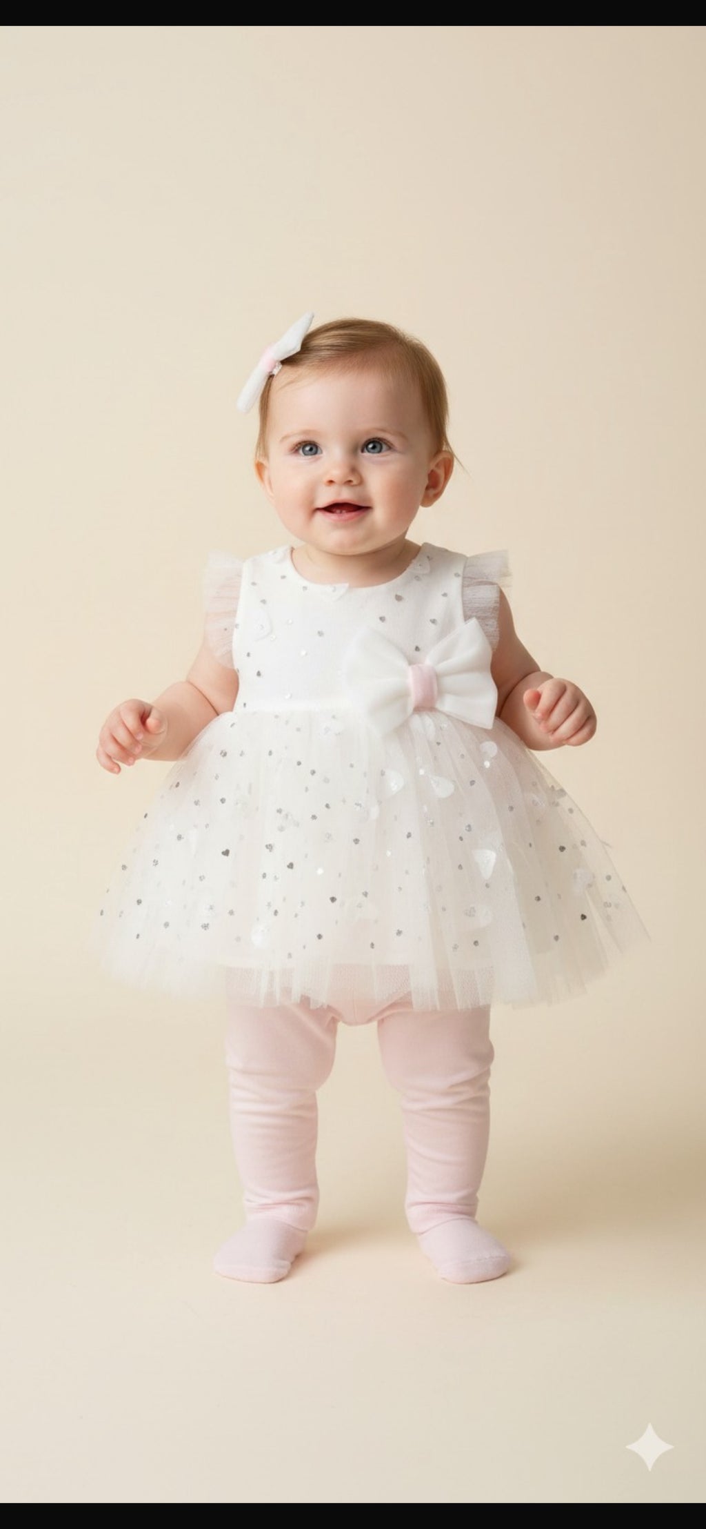 Visara Heart Print Dress Set