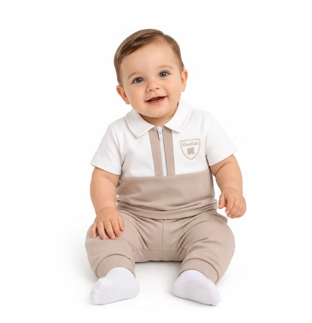 Kleo Kids Boys Trousers & Polo Top Set