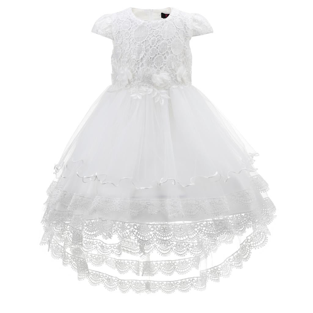 White Lace Organza Dress