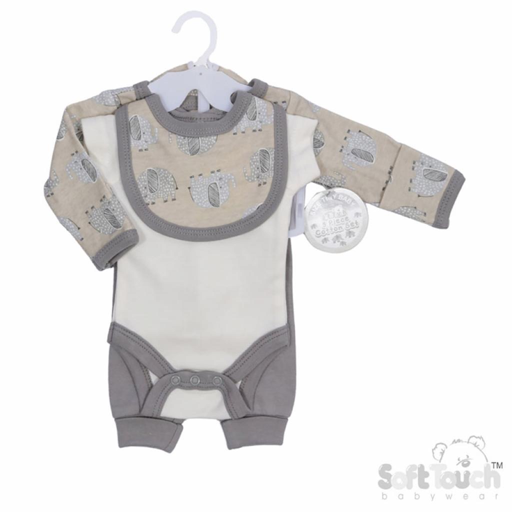 Premature Baby Elephant 5-Piece Clothing Set