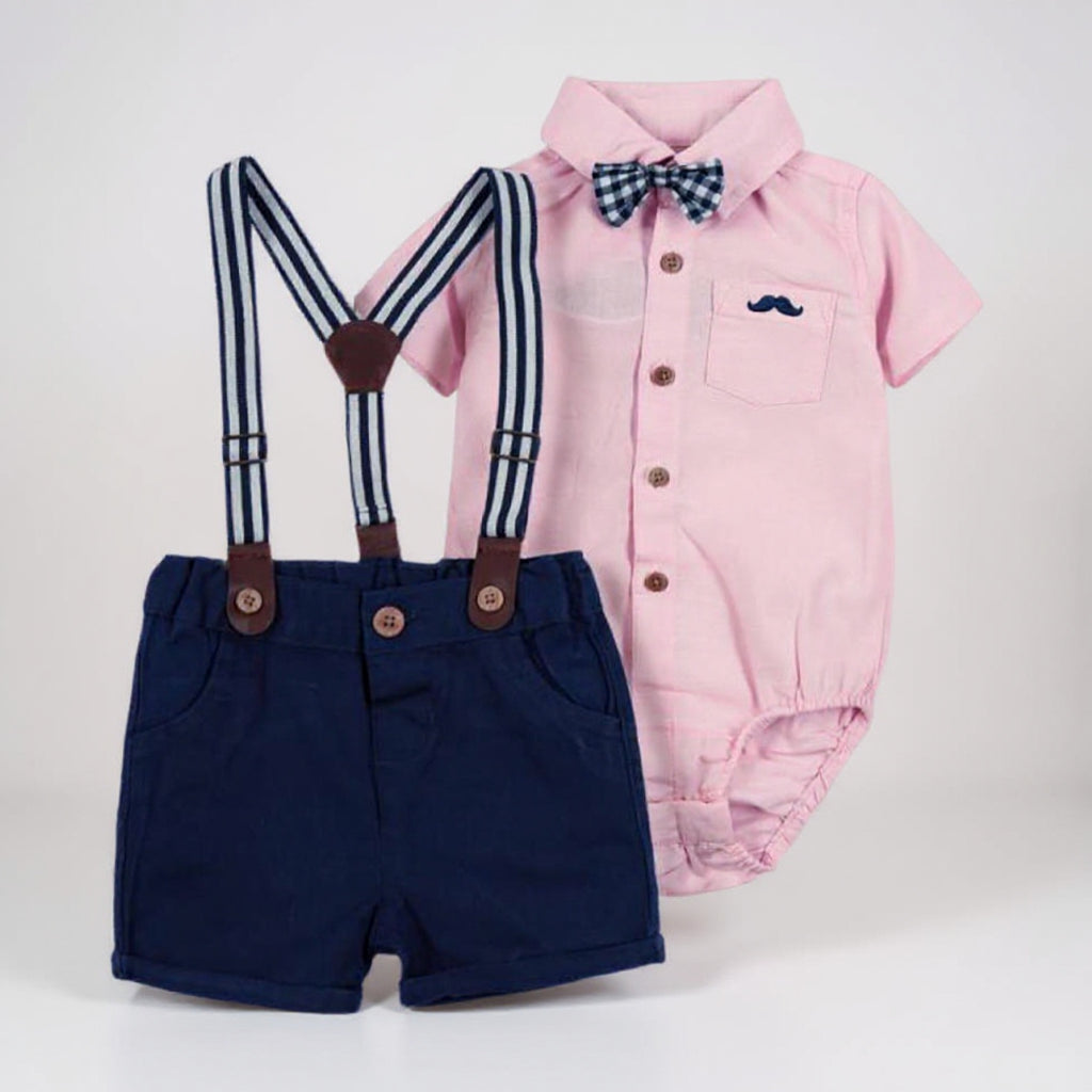 Little Gents Shirt & Shorts Set