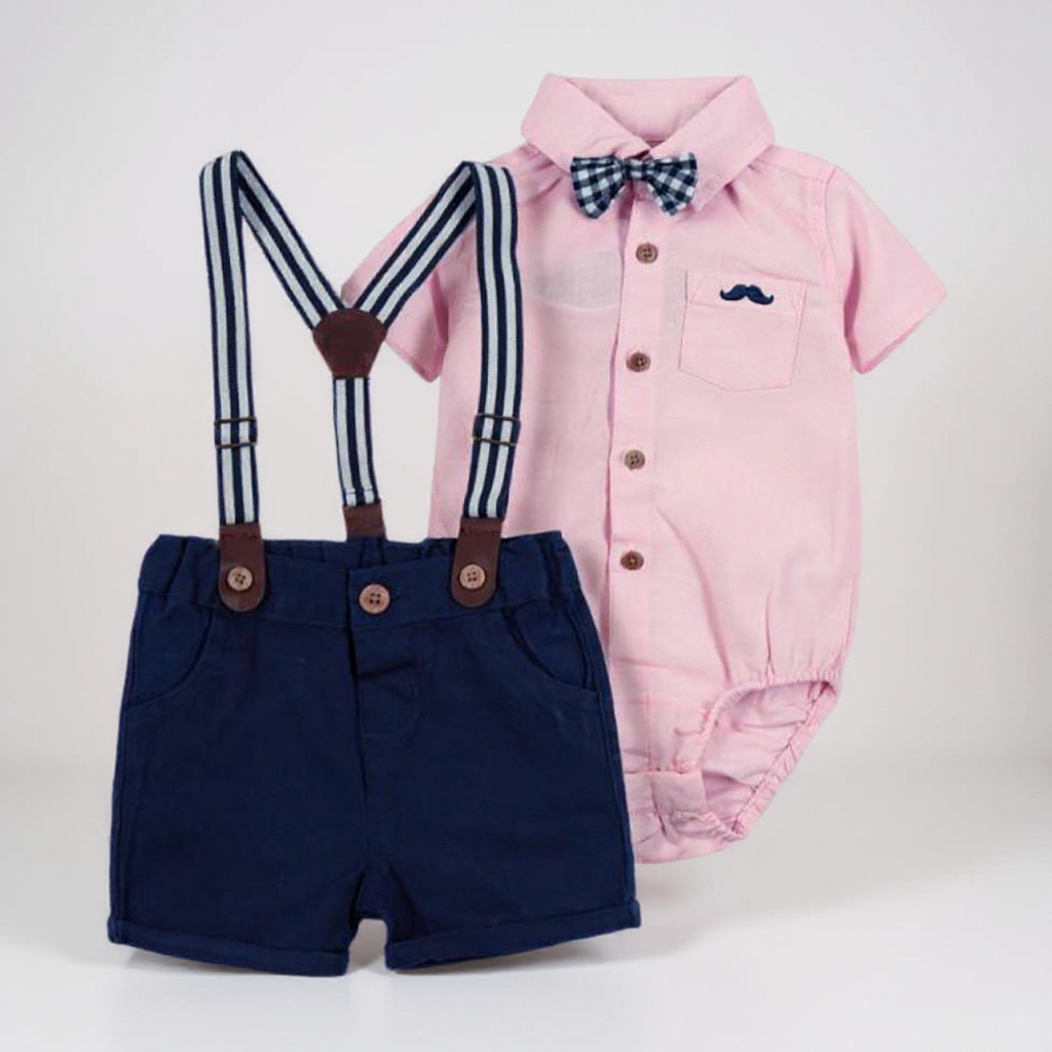 Little Gents Shirt & Shorts Set