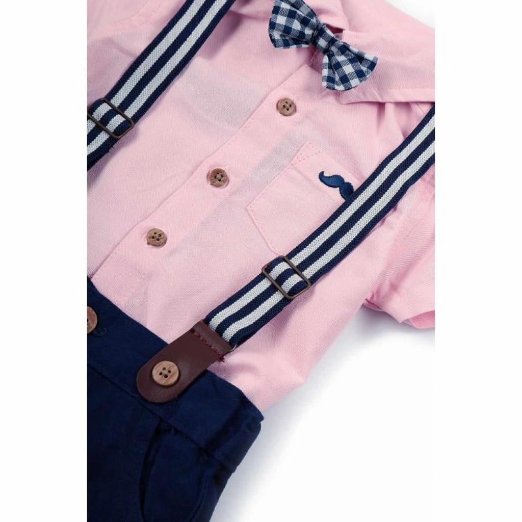 Little Gents Shirt & Shorts Set