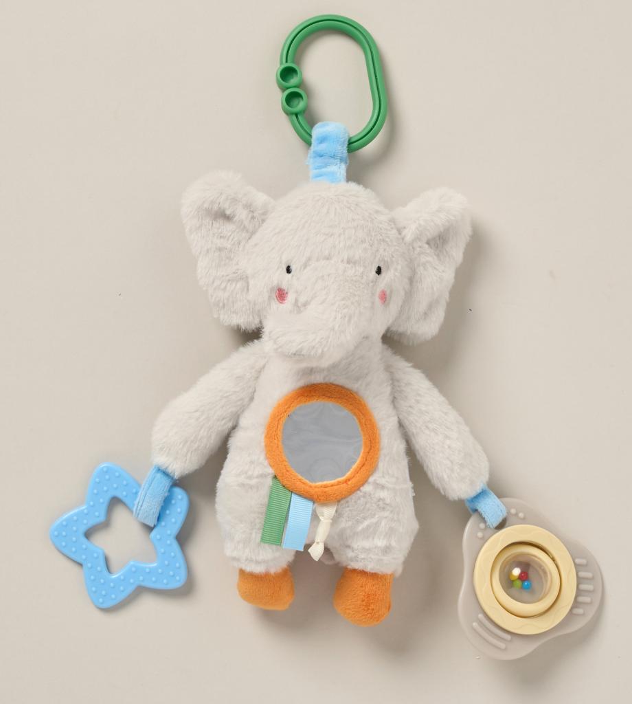 Lily & Jack Elephant Activity Pram Toy with Teether