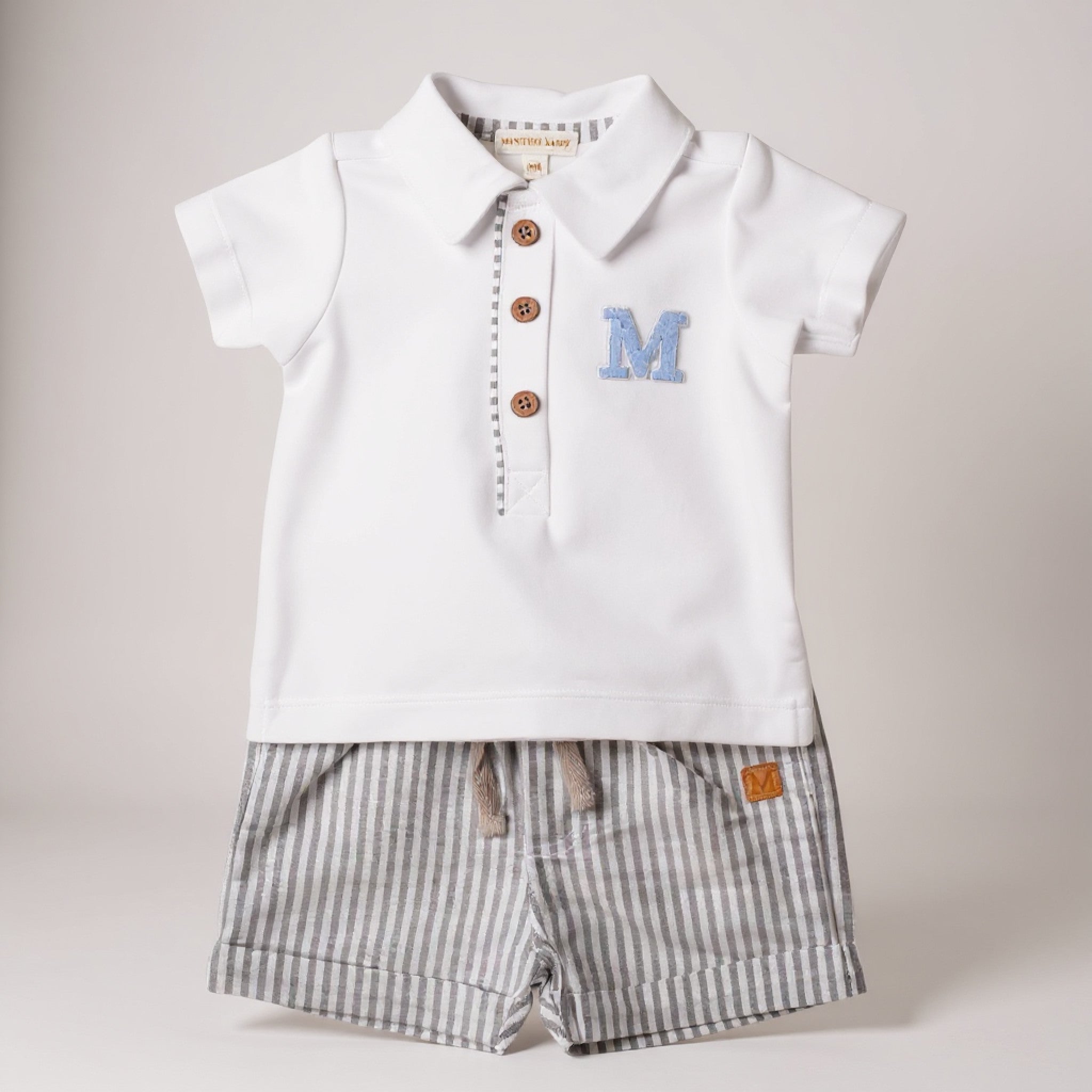 Mintini Baby Shorts & Polo Shirt Set