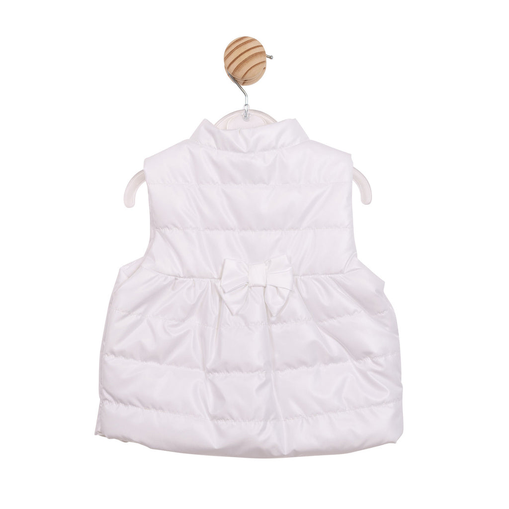 Mintini Baby Girls' White Gilet
