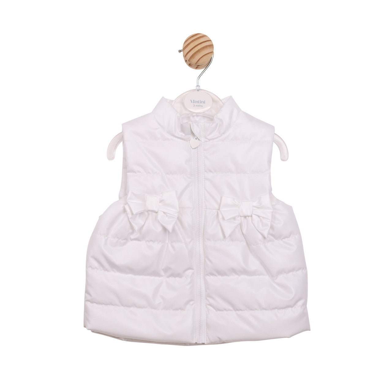 Mintini Baby Girls' White Gilet