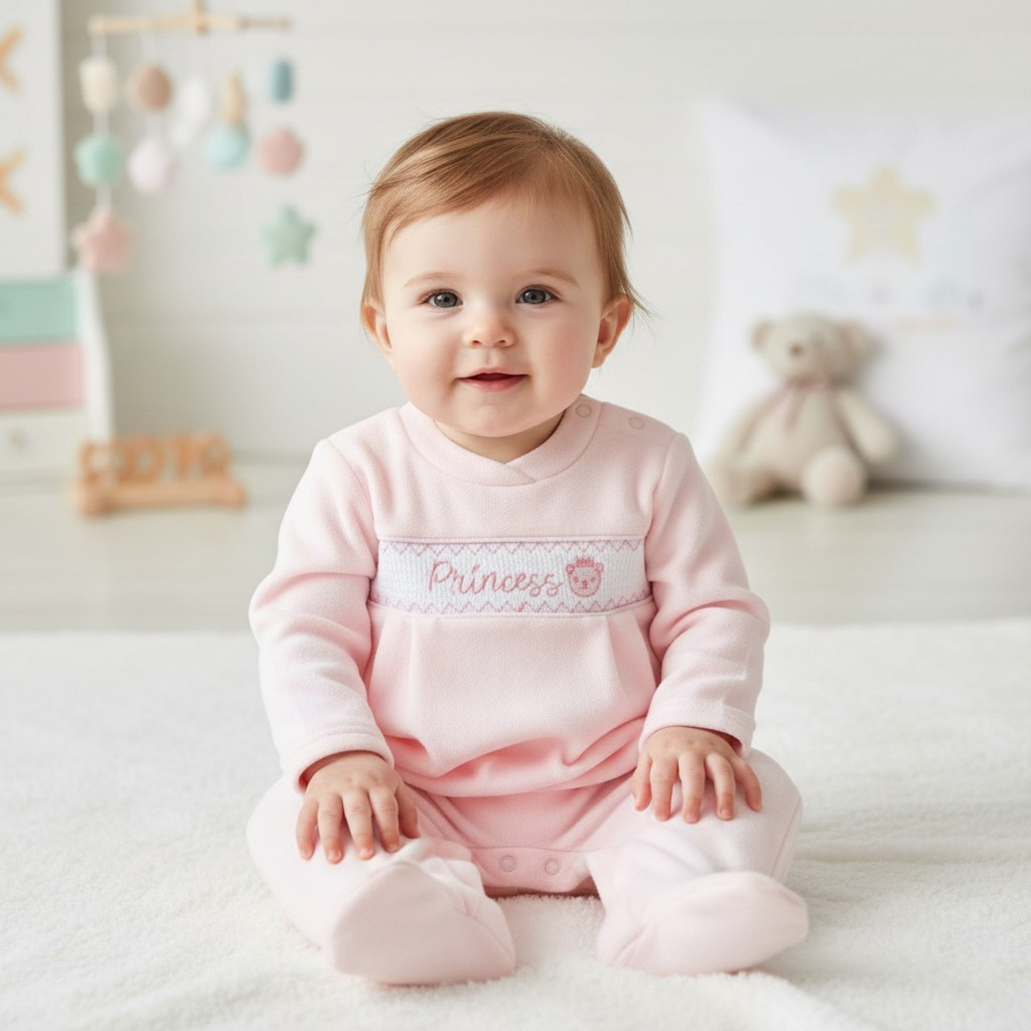 Princess Smocked All-in-One
