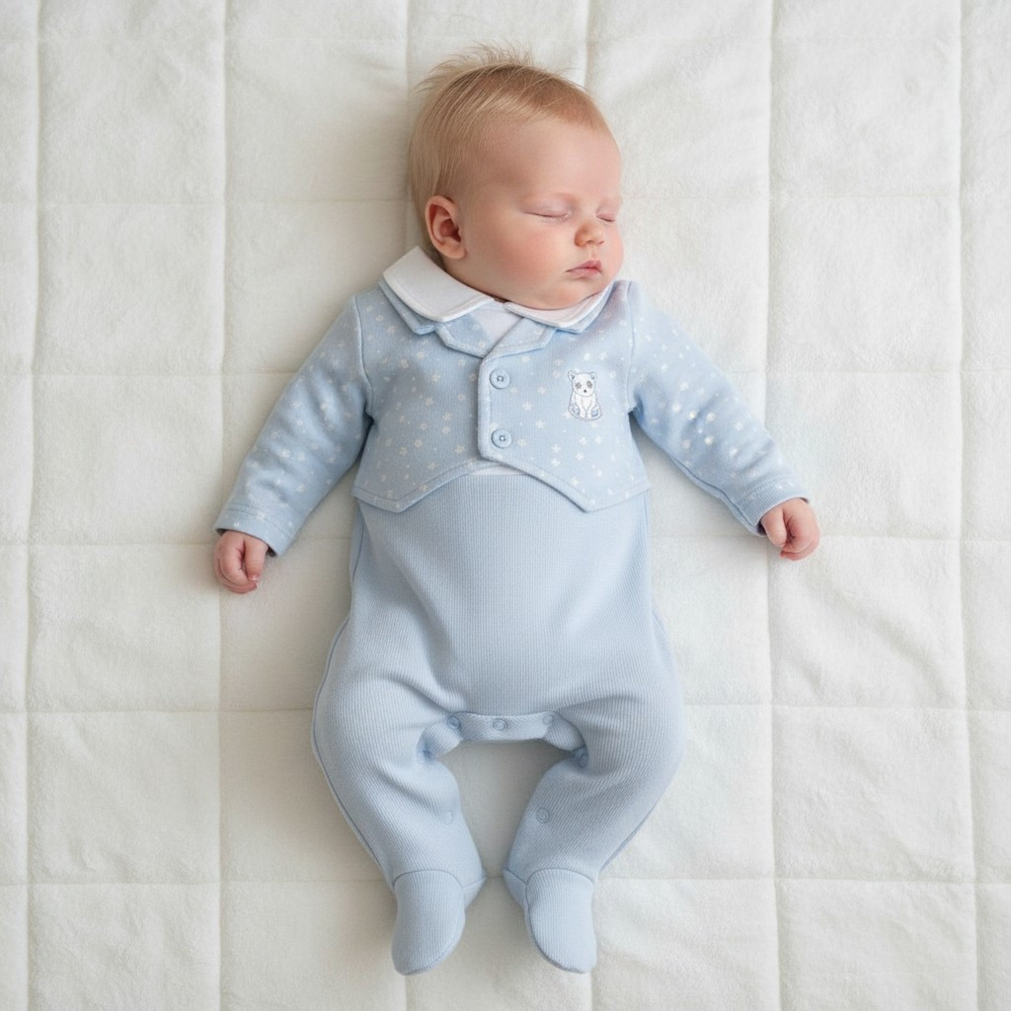 My Little Chick Bear & Stars Waistcoat All-in-One