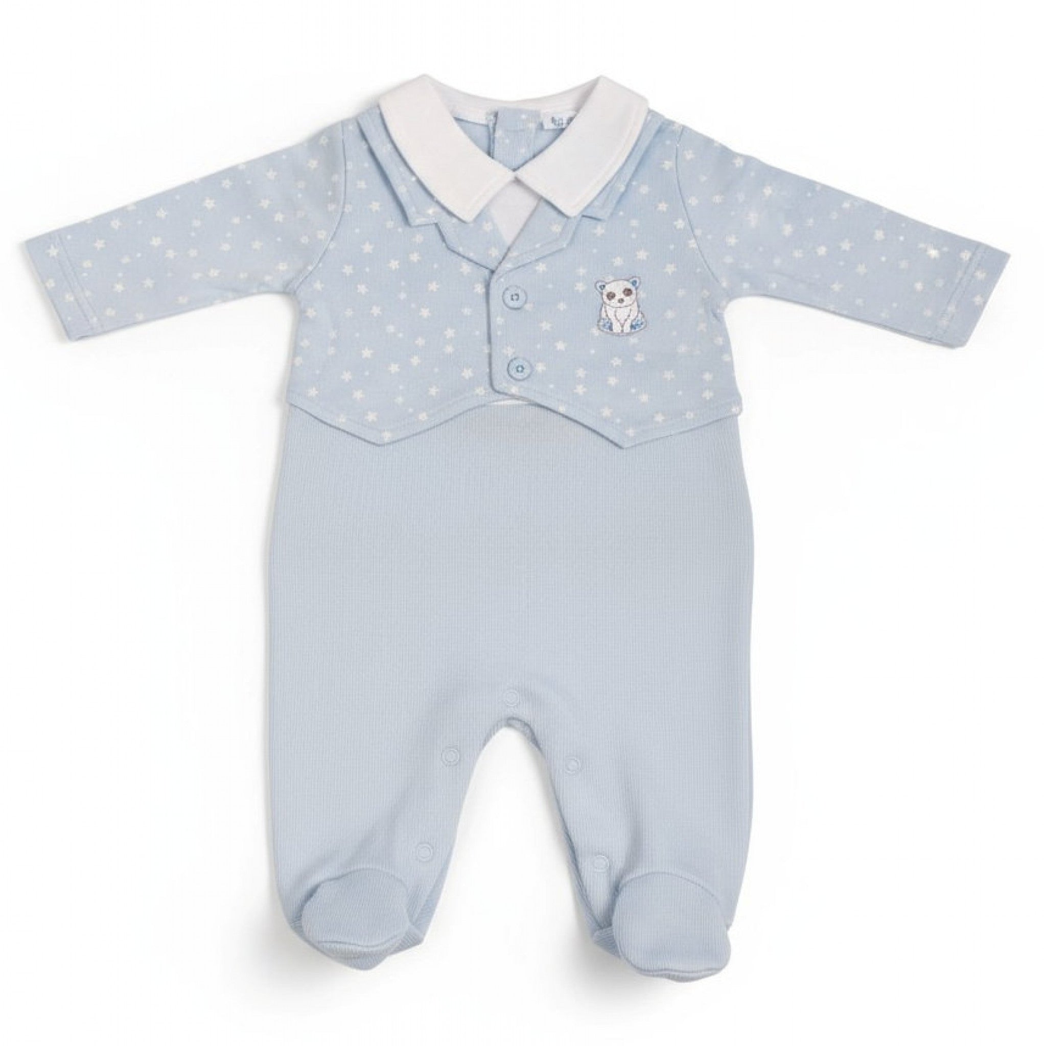 My Little Chick Bear & Stars Waistcoat All-in-One