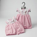 My Little Chick Pink Romper Suit with Peter Pan Collar