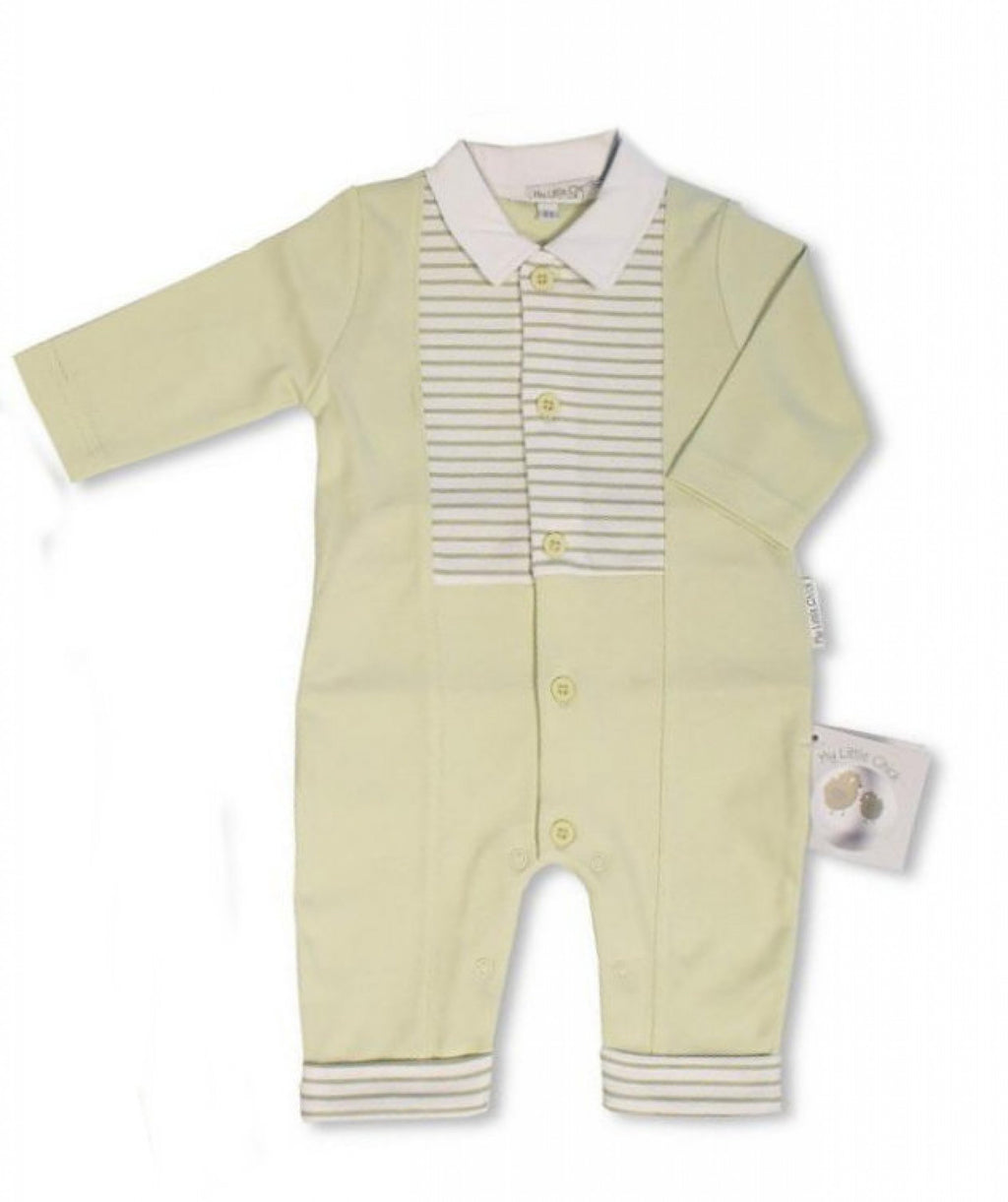 My Little Chick Sage Green Romper