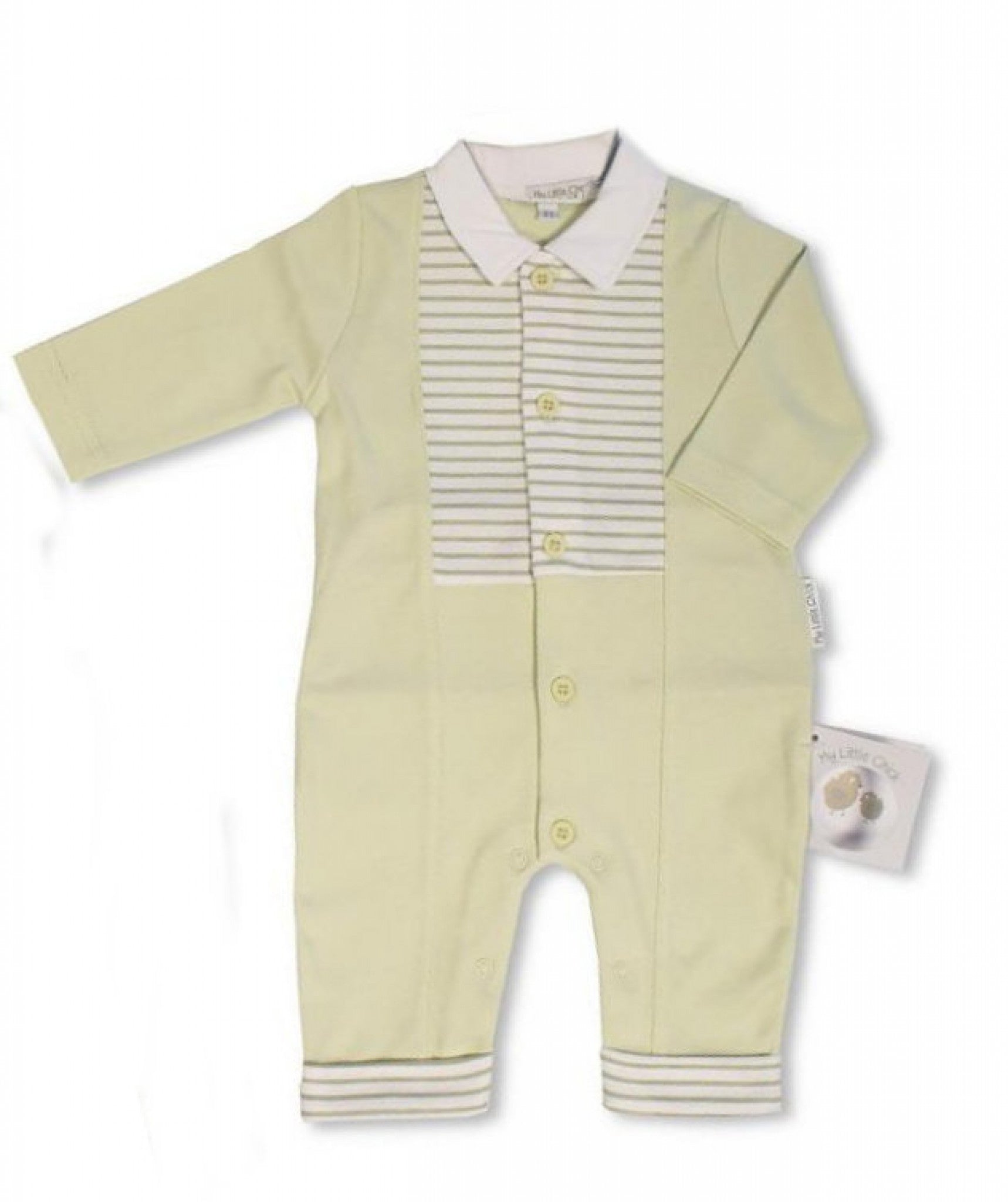 My Little Chick Sage Green Romper