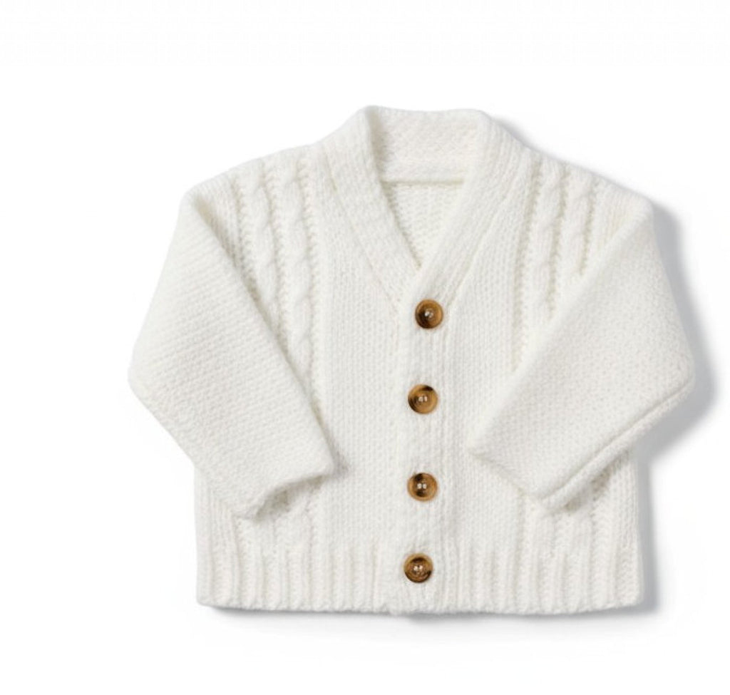 Baby Boys' Chunky Cable Knit Cardigan