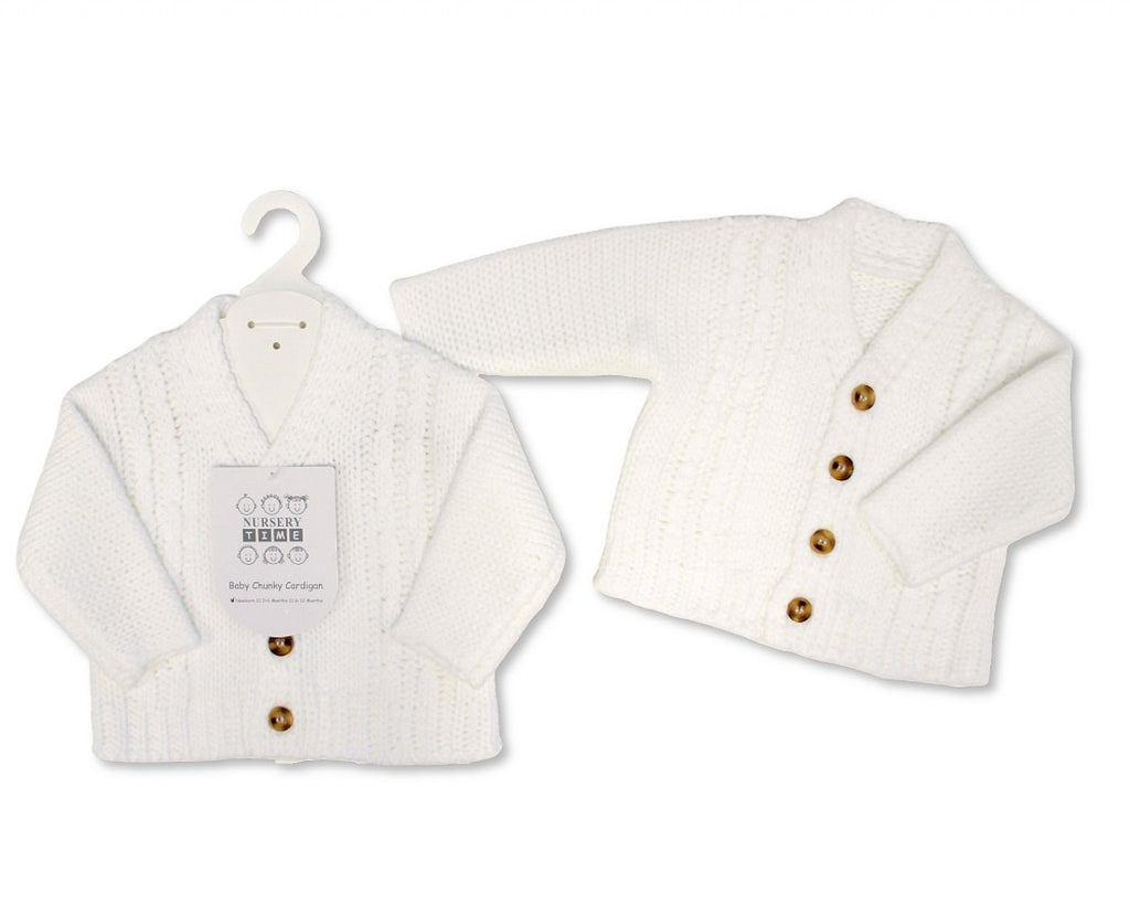 Baby Boys' Chunky Cable Knit Cardigan