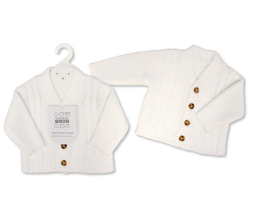 Baby Boys' Chunky Cable Knit Cardigan