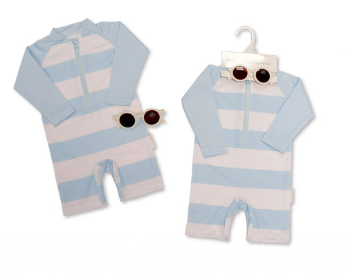 Baby Boys Swimwear Set with Sunglasses