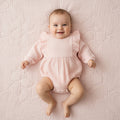 Long Sleeve Frilled Romper