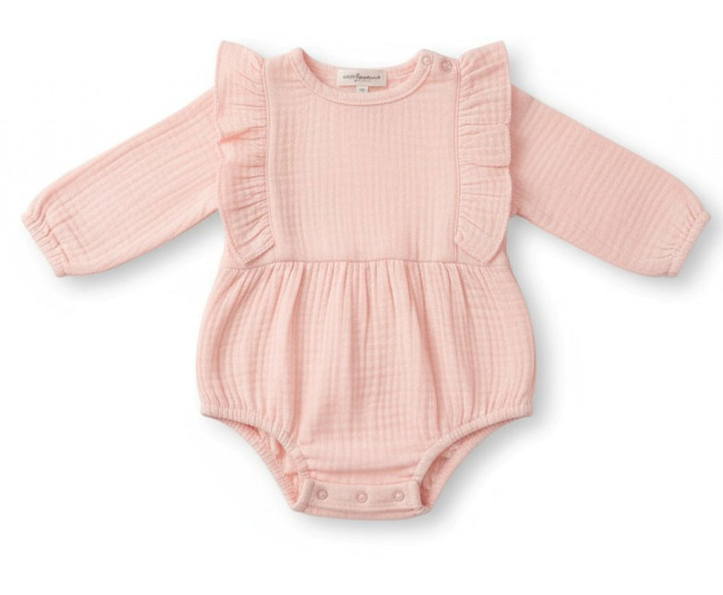 Long Sleeve Frilled Romper