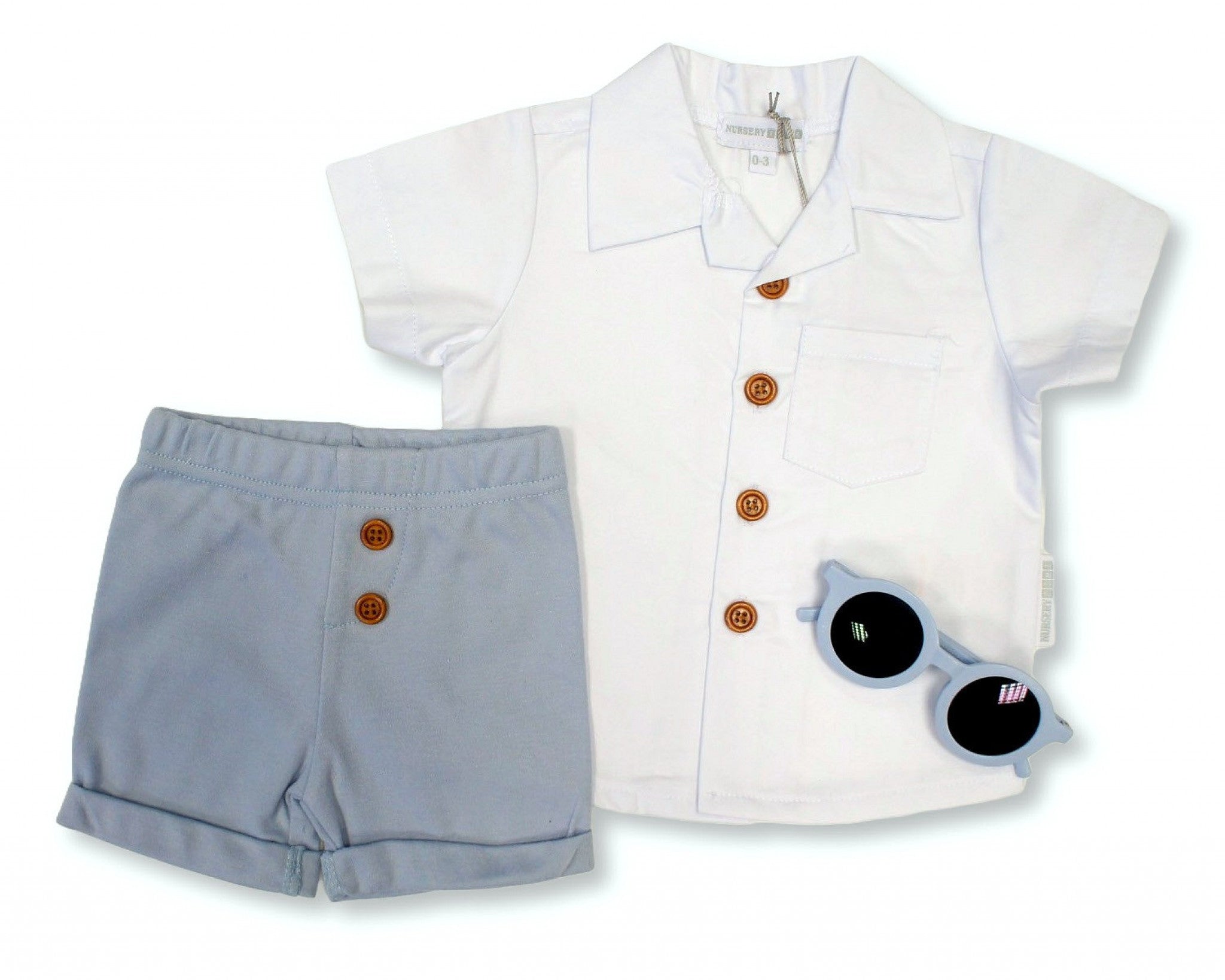 Baby Short Set with Sunglasses