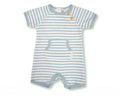 Baby Boys Blue Striped Romper