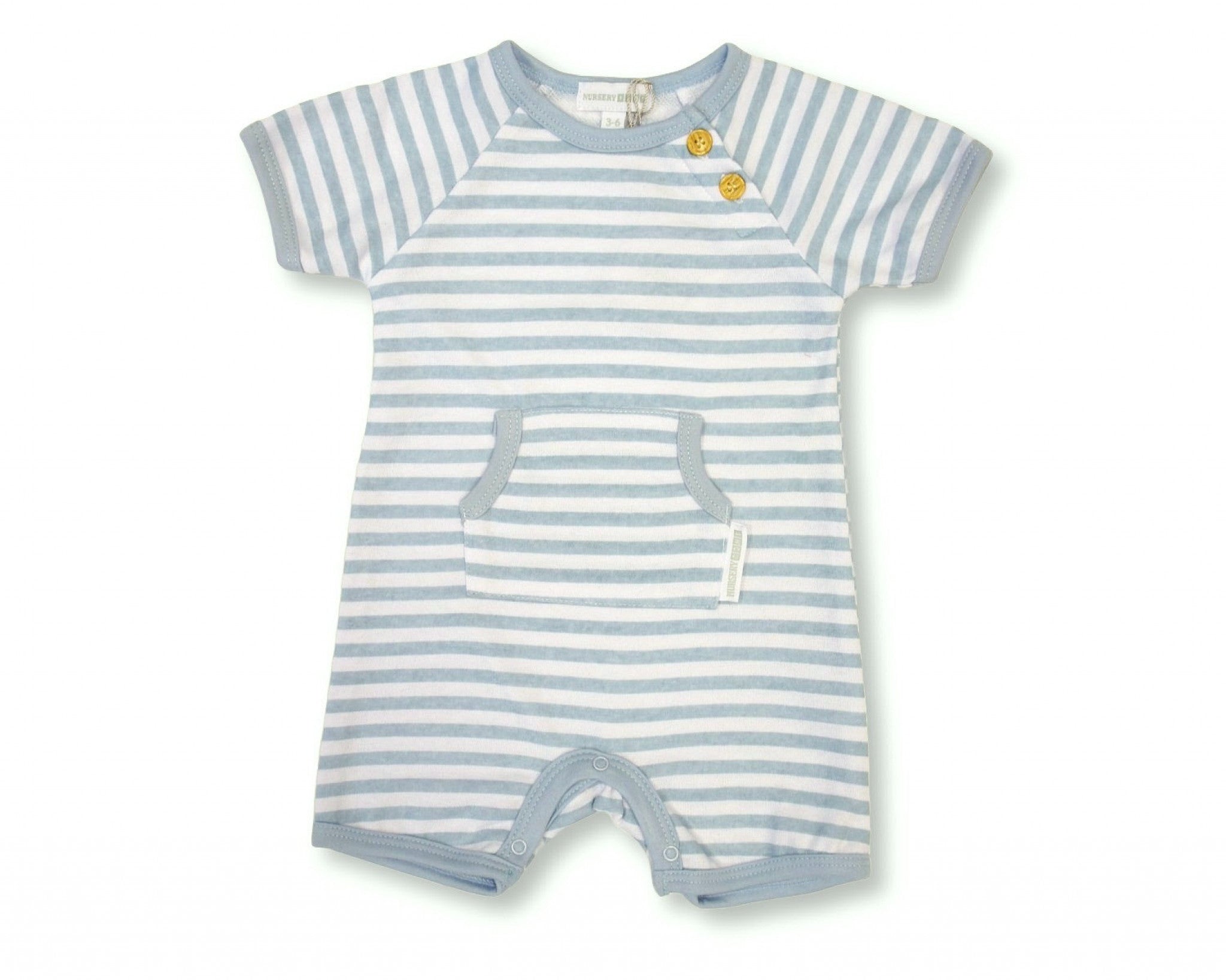 Baby Boys Blue Striped Romper