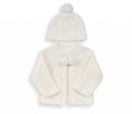 Baby Girls' Chunky Knit Cardigan & Matching Bobble Hat Set
