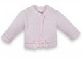 Baby Girl Pink Scallop & Bow Cardigan