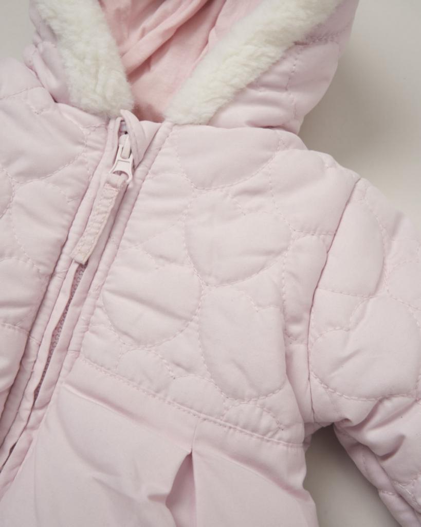 Girls' Pink Hooded Coat