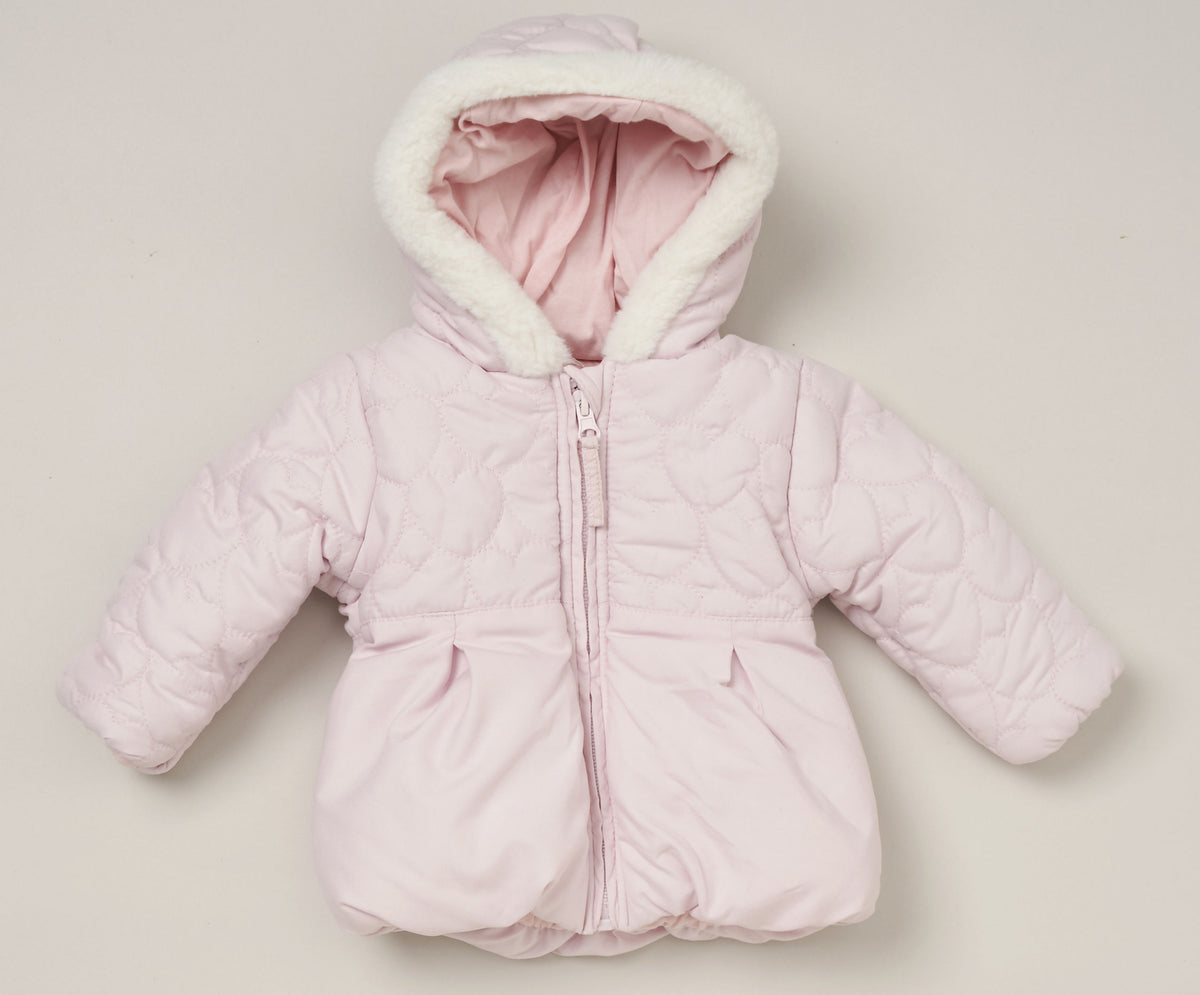 Girls' Pink Hooded Coat