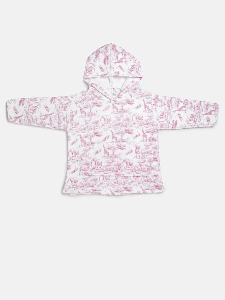 Snuggle Hoodie – Pink Safari