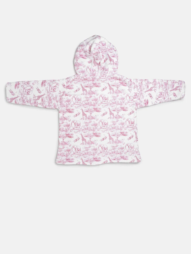 Snuggle Hoodie – Pink Safari