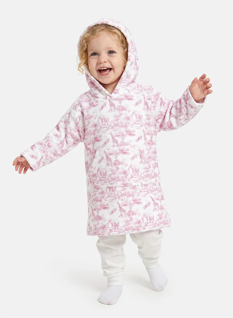 Snuggle Hoodie – Pink Safari