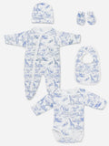 Blue Safari 5-Piece Baby Gift Set