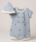Sweet as Candy Premature Baby Boy Romper with Matching Hat