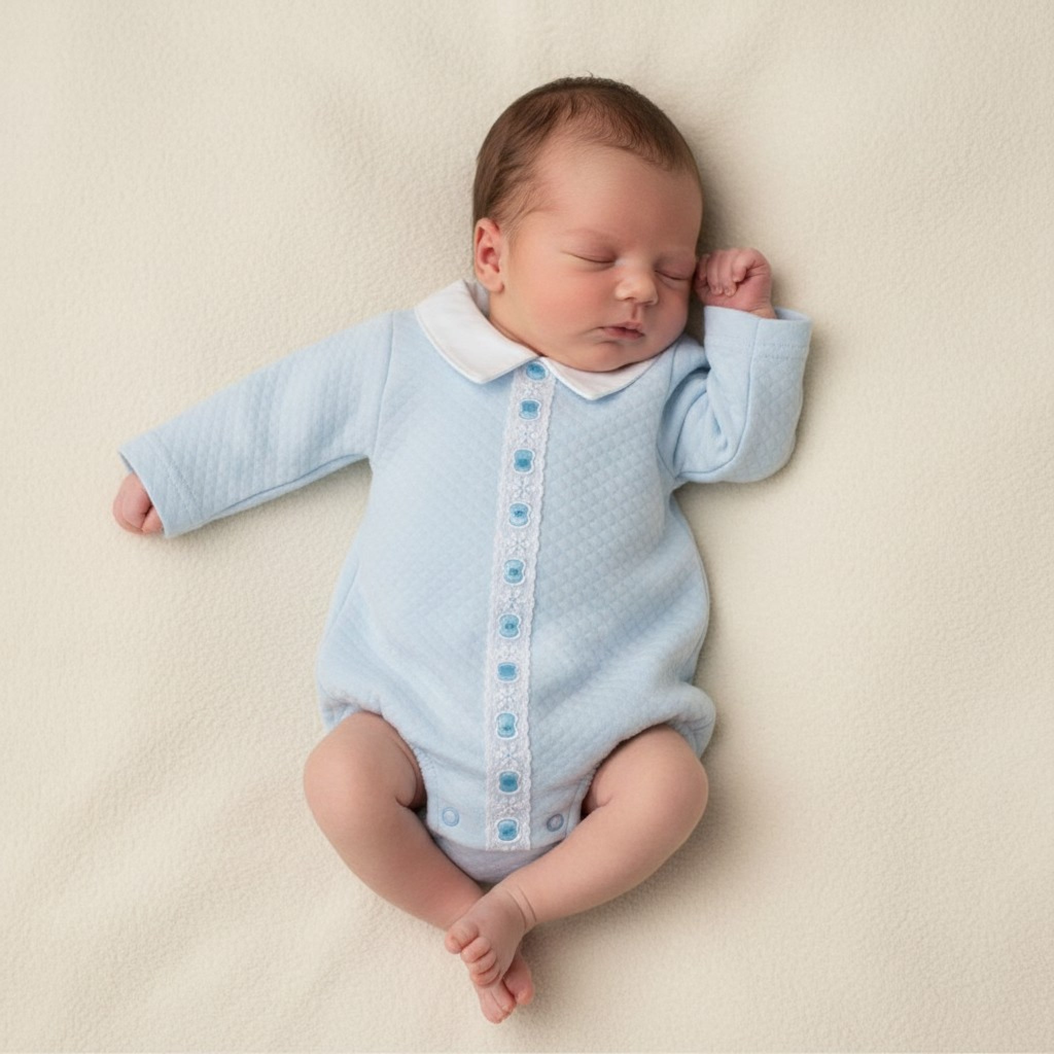 Lace & Bows Short Romper — Premature Baby