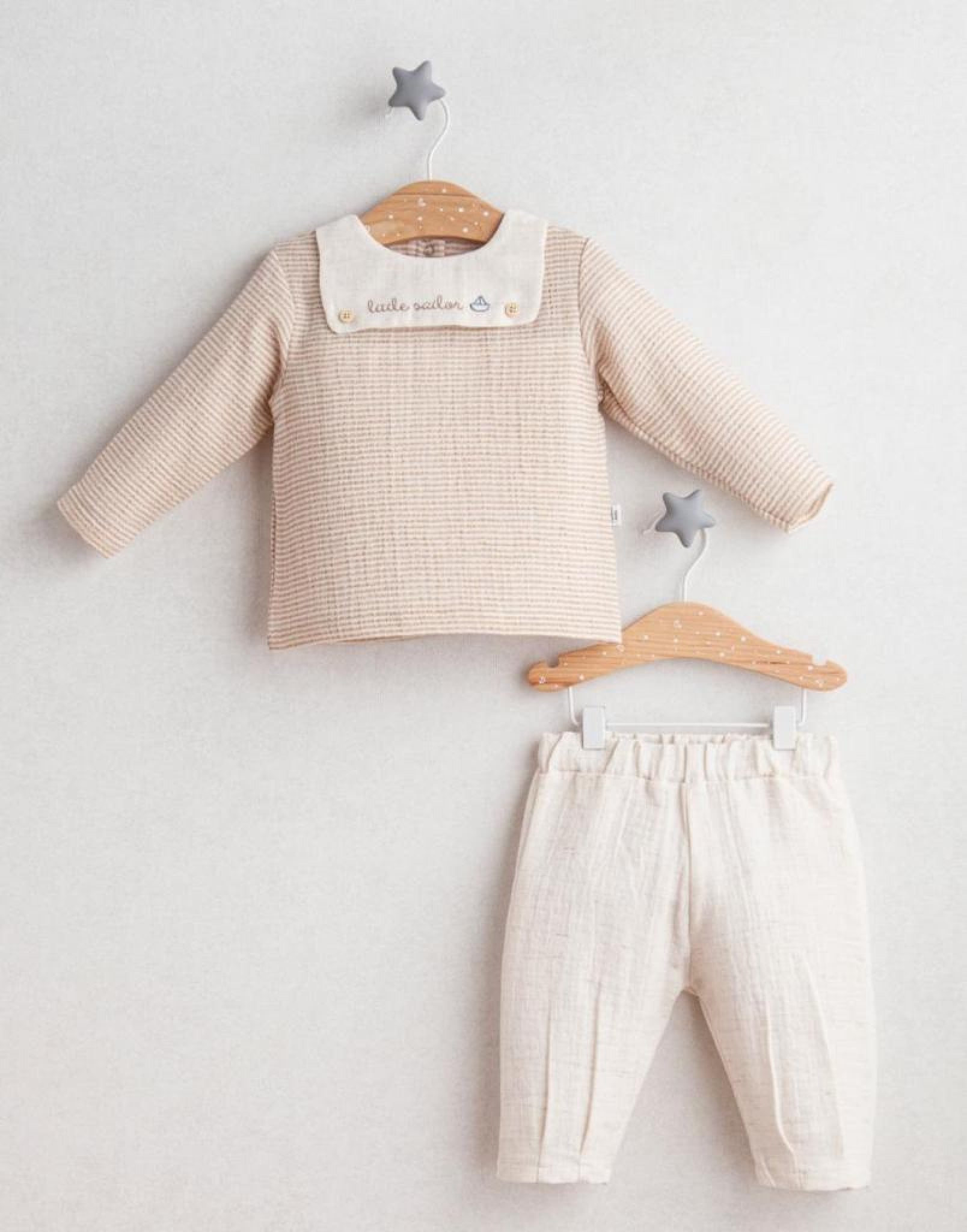 Baby Boys' 2-Piece Sailor Set — 100% Cotton