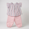 Watch Me Grow Striped Top & Trousers Set