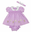 Lilac Dotty Mouse 3-Piece Dress Set
