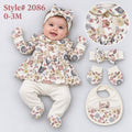 Baby Girls’ 5-Piece Spanish Floral Lace Set, 0–3 Months