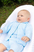 Sky Blue Collar Cardigan – Baby Boy