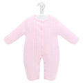 Pink Knitted Footless Coverall – Baby Girl