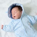 Blue Baby Bear Pramsuit